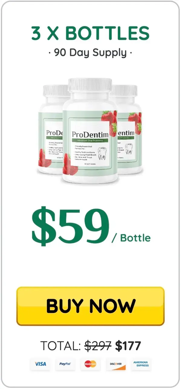 Prodentim 3 bottles Pricing